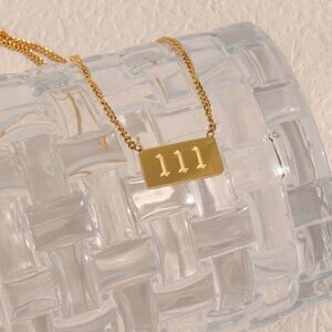 111 Angel Number Pendant Necklace